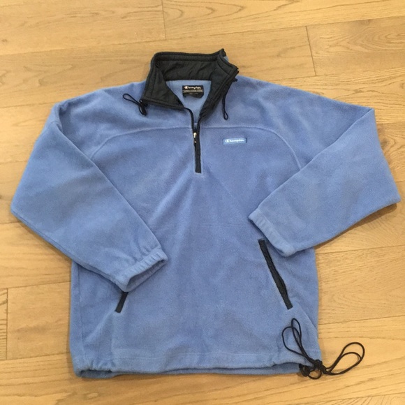 Champion Sweaters - Vintage Champion fleece polo sweatshirt